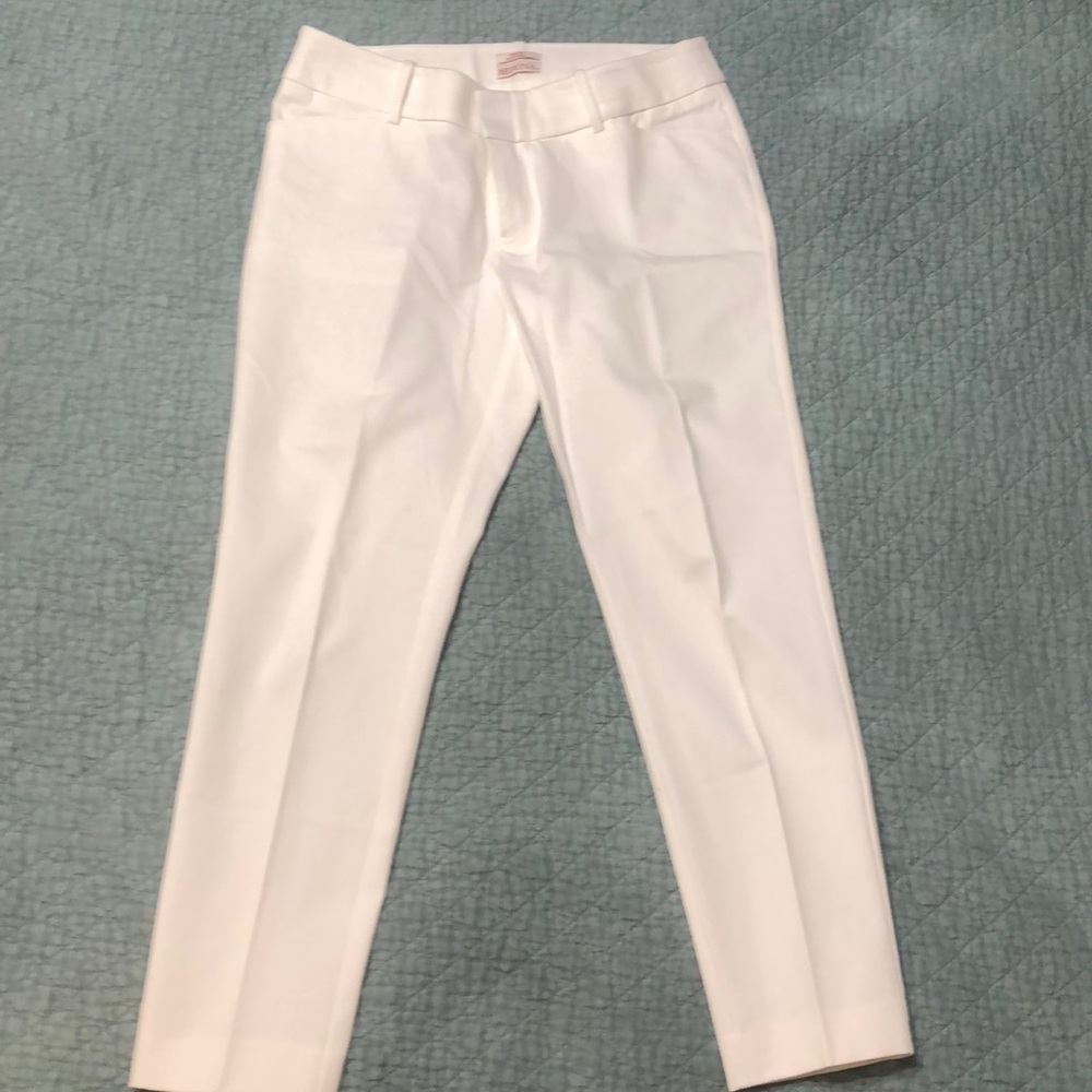 EUC Size 10 Merona -White modern fit pants